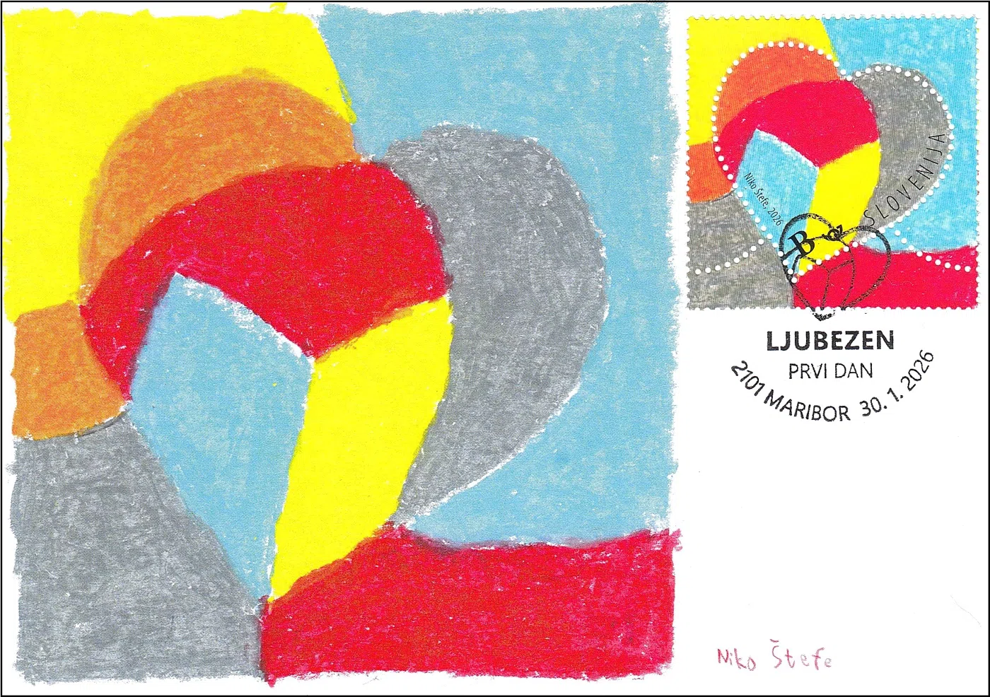 VOŠČILNA ZNAMKA - LJUBEZEN